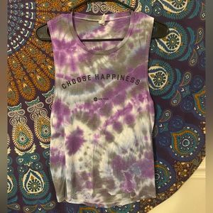 HikYoga “choose happiness” tank top (size medium)